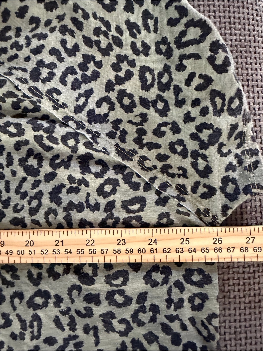 Leopard Lounge Set Maronie Olive Green Oversized Top Drawstring Shorts S Boho - Picture 6 of 14